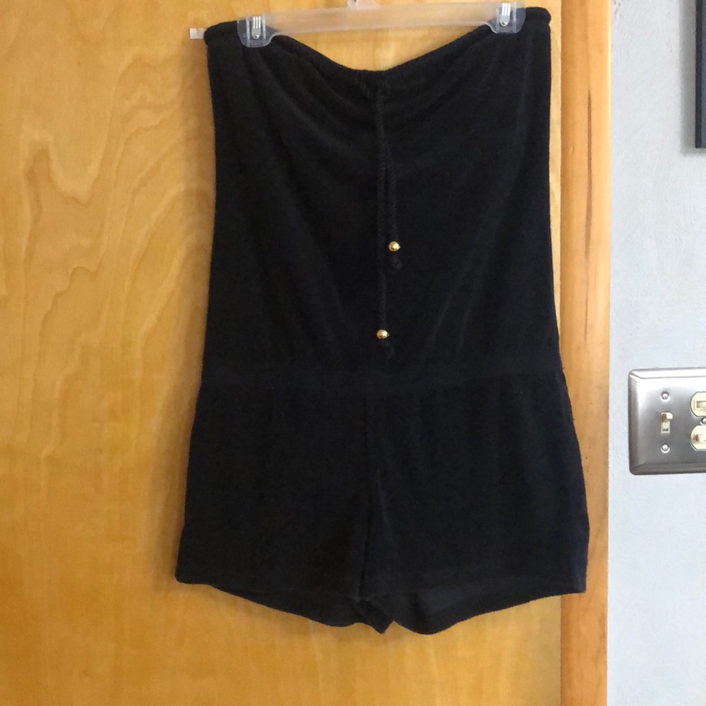 Black terry jumpsuit